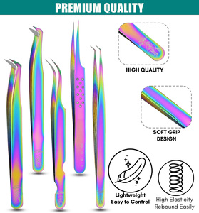 Customizable Lashing Tweezers Professional Fiber Tip Isolation Lash Tweezers Eyelash Extensions High-performance Lash Tweezers - Product Image 3
