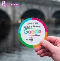 Carte NFC personnalisée pour avis Google Business, carte intelligente en PVC pour hôtels, restaurants et cafés