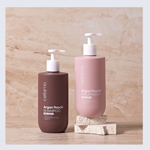 Champú anticaducidad Cellamo Korean Argan Repair Shampoo Hecho en Corea 480g Líquido Floral Herbal Para Todo Tipo de Piel - Product Image 3