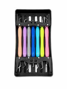 Juego de 7 Instrumentos Dentales de Composite, Herramientas de Modelado Restaurador, Codificados por Color, de Acero Inoxidable, Instrumentos Manuales para Obturaciones Dentales - Product Image 5