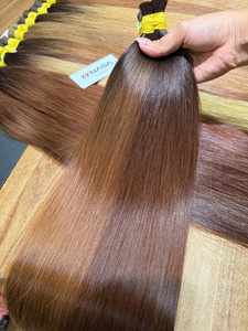 Cheveux humains 100% naturels, cheveux de donneur unique, extensions de cheveux bruts en vrac, cheveux humains de haute qualité, prix de gros. - Product Image 5