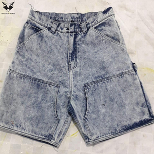 Hecho en Pakistán con precio razonable, totalmente personalizado, estilo único, pantalones cortos de mezclilla rectos para uso urbano. - Product Image 2