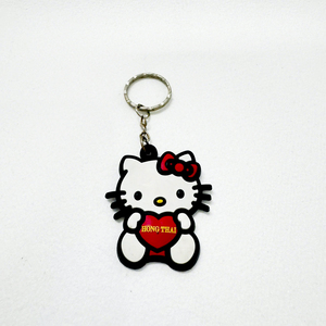 Venta al por mayor directa del fabricante de Vietnam respetuoso con el medio ambiente Durable personalizado de goma de silicona Logo llavero OEM y ODM disponible - Product Image 1