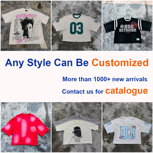 Camisetas de Gran Tamaño de Algodón Pesado de 250 g/m², Venta Caliente de Verano, Camisetas de Manga Corta a Rayas con Logotipo Bordado Personalizado para Hombre - Product Image 5