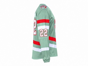 Ensemble maillot et chaussettes de hockey sur glace, sublimation intégrale, vêtements d'équipe, polyester à séchage rapide, uniforme de hockey sur glace, tenue d'entraînement, fabricant - Product Image 4