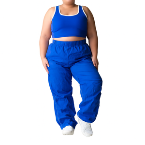 Pantalones Palazzo Unisex de Cintura Media, Pierna Ancha, Sarga Recta, Ecológicos, Transpirables, Casuales, Cómodos y a la Moda para Verano y Primavera (Venta al por Mayor) - Product Image 4