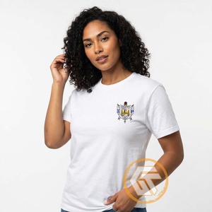 Camiseta de la Hermandad Femenina GREEK TREASURES Sigma Gamma Rho, al por Mayor, de Poliéster/Algodón, Cuello Redondo, Bordada, Anti-UV - Product Image 4