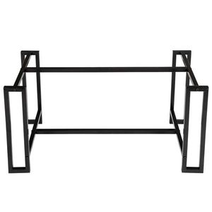 Tavolino da Caffè Rettangolare in MDF Effetto Marmo, 100 cm, con Base in Ferro, 2 Ripiani, Spessore 3,8 cm, per Sala da Pranzo o Caffetteria, Materiale Metallico Resistente - Product Image 5
