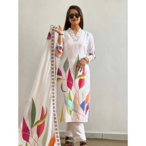 Bel ensemble de costume de fantaisie à impression numérique pour femmes pour les fêtes - Product Image 1