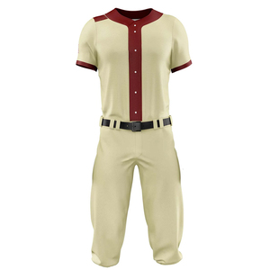 Uniforme de béisbol nuevo en diferentes colores para hombre adulto, 100% poliéster, tela suave, liso, a un precio razonable. - Product Image 2