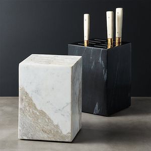 Organizador de Utensilios Desechables de Mármol Negro, Organizador de Cocina de Piedra de Lujo para Utensilios de Cocina y Decoración de Encimeras, Uso Doméstico y Hotelero - Product Image 4