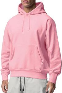 Sweat à capuche d'hiver pour homme en coton de haute qualité avec col en cuir et patch en polaire, vente en gros - Product Image 2