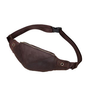 Genuine Leather Waist Bag Premium Fanny Pack Adjustable Belt Pouch Travel Sport Crossbody Hip Pack Secure Zipper Outdoor - Product Image 5