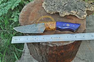 Couteau de chef artisanal en acier Damas avec manche ergonomique en bois – Couteau de cuisine ultra-affûté pour la cuisine professionnelle - Product Image 4