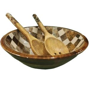 Tazón de Madera para Frutas de Buena Calidad para Uso en Restaurantes y Servicios de Catering, Tazón de Madera Esmaltado para Servir Palomitas o Sopa - Product Image 1