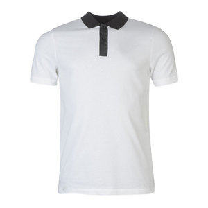 Polo à manches courtes gris pour homme, couleur unie, tricot en coton, décontracté, respirant, coupe classique, boutons - Product Image 3