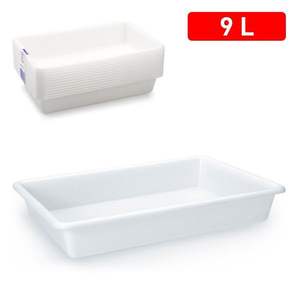 Boîte de rangement en plastique 9L, design rectangulaire minimaliste, empilable, pour hôtels et restaurants, technique d'injection alimentaire - Product Image 1