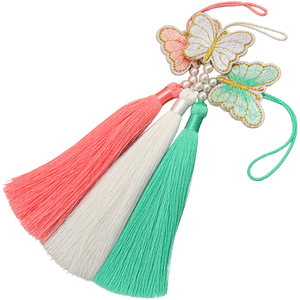 Korean Traditional Butterfly Norigae <b>Phone</b> Charm Pearl Tassel Handmade Mobile <b>Phone</b> <b>Strap</b> Bag Keychain Decorative Accessory - Product Image 1
