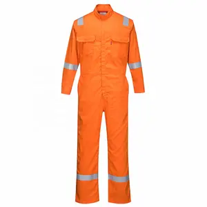 Customized Logo 100% Cotton Frc Clothing Fire Resistant Coverall FR Bizflame Iona Unlined Coverall FR94