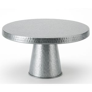 Hot Arrival Attractive Design Galvanized Metal <b>Round</b> Pedestal Cake Stand Dessert <b>Serving</b> <b>Tray</b> For Home Decoration Parties - Product Image 2