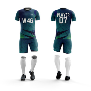 Ensemble de maillots de football personnalisés pour hommes, imprimés par transfert thermique, de haute qualité, cousus, 100% polyester, antibactériens - Product Image 6