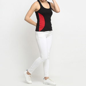 Best Selling Oem Service Design Breathable Plus Size Tank <b>Tops</b> From Pakistan Best Sale Black <b>Red</b> Color Tank <b>Top</b> - Product Image 4