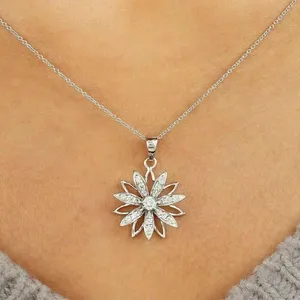Moissanite Letter Pendant Necklace 925 Sterling <b>Silver</b> Gold Plated Vintage Lightweight Elegant Jewelry for Unisex Party Occasion - Product Image 4