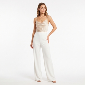Blusa de Verano para Mujer, de Satén, con Tirantes Finos, Estampada o de Color Liso, Corte Regular, Tela Suave, para Uso Diario, Diseño Simple Personalizado - Product Image 6