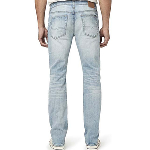 <b>Men's</b> Casual Canvas <b>Jeans</b> Fit Straight Mid Waist Ripped Streetwear <b>Drawstring</b> Closure Fleece Thickness Quick Dry Lightweight - Product Image 3