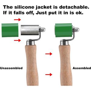 Rullo per Giunzioni PVC/TPO/EPDM per Lavorazione del Legno, Accessorio per Pavimenti, Rulli per Pittura Domestica, Strumento di Lisciatura per Installazione Carta da Parati - Product Image 4