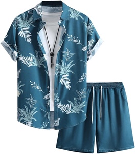 Conjunto de Dos Piezas con Estampado 3D Casual de Verano Más Vendido - Camiseta con Estampado de Goteo para la Cara y Pantalones Cortos a Juego, 100% Algodón de Secado Rápido para Hombre - Product Image 5