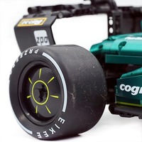 Ensemble de blocs de construction de voiture de course de style Formule 1 à l'échelle 1:8, en plastique, 1960 pièces, jouet de construction alimenté par batterie pour adultes et enfants