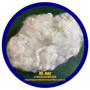 15D HD Blanco Reciclado Holow Sin Silicona de proveedor vietnamita Vikohasan Fabricante para la fabricación de colchas, sofás e interiores de automóviles - Product Image 6