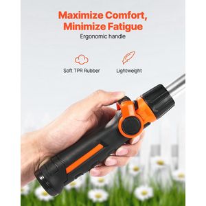 Bacchetta per tubo da giardino pesante lunga 15 pollici con 8 modelli di Spray e testa girevole a 180 gradi 8 modelli di spruzzo testa girevole a 180 gradi - Product Image 6