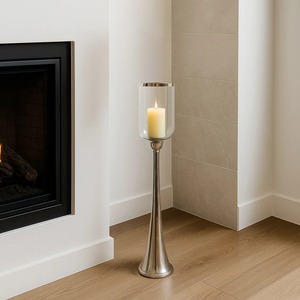 Wave Shape Candle Stand White Marble Home Decoration - Product Image 4