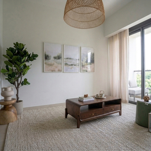 Mesa de Centro de Madera Maciza Nórdica, Mesa Baja Minimalista, Estilo Antiguo, Muebles Hechos a Mano para Sala de Estar - Product Image 3