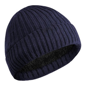 Unisex Black <b>Wool</b> Blend Knit <b>Beanie</b> Animal Print Breathable Waterproof Washed Ripped Cuffed Design Vintage Casual Daily Winter - Product Image 2