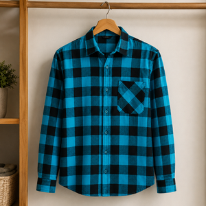 เสื้อเชิ้ตลำลองลายตารางคลาสสิกสำหรับผู้ชาย |   เสื้อเชิ้ตลายสก๊อตแขนยาวมีปก ออกแบบมาเพื่อความสบายและทนทาน ใส่ได้ทุกฤดูกาล - Product Image 3