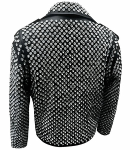 Veste en cuir véritable pour homme, style hip-hop, de haute qualité, marron, veste de motard, fabricant OEM ODM, vente directe d'usine - Product Image 3