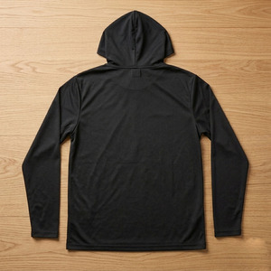 Lightweight Performance Long Sleeve <b>100</b>% <b>Polyester</b> Hooded T <b>Shirt</b> - Product Image 3