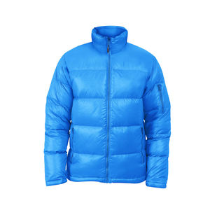 Quilted Padded Puffer <b>Jacket</b> for Men Winter Resistant Packable Hooded Custom Breathable Outdoor <b>Canvas</b> Stand Collar - Product Image 5