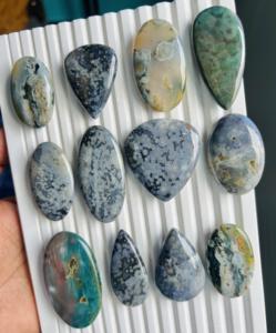 Cabujones de Jaspe Oceánico 100% Natural de Excelente Calidad, Gemas Sueltas Hechas a Mano en Formas y Tamaños Variados para Joyería, ASHU GEMS - Product Image 4