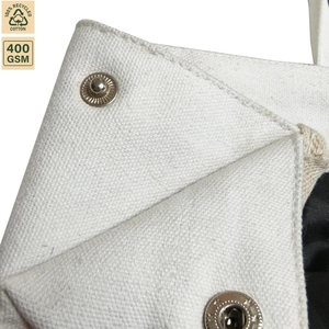 400 GSM Cotton Canvas <b>Drawstring</b> <b>Backpack</b> Gym Sports 50x45x13 cm Custom Logo Wholesale OEM Private Label Bulk Order Model SNC118 - Product Image 4