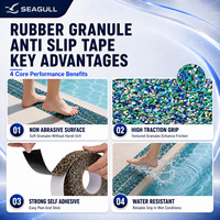 Bande antidérapante en caoutchouc granulé personnalisée à marque privée, absorbant les chocs, réduisant le bruit, bande de sécurité souple pour les salles de sport et les piscines