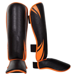 Nouvelles protections de tibia en cuir style professionnel, genouillères respirantes et légères pour le kick-boxing et l'entraînement de boxe - Product Image 1