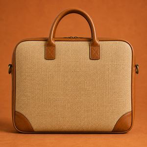 Sac à dos pour ordinateur portable en jute écologique et durable, imprimé mandala, fermeture éclair, grande capacité, doublure en toile, style bohème pour le bureau et l'université - Product Image 4