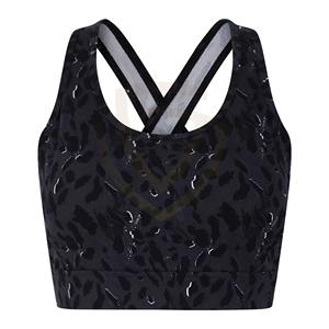 Soutien-gorge de sport pour femme de qualité supérieure, respirant, sans couture, imprimé, pour le yoga - Product Image 1