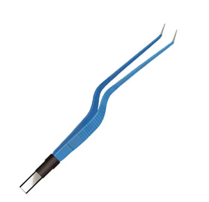 Pinces bipolaires à baïonnette, embouts isolés bleus électriques en plastique, kit chirurgical OEM européen de haute qualité certifié CE - Product Image 3