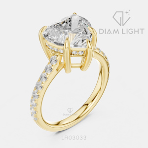 3.90CT Heart Cut Lab Grown Diamond Engagement Anniversary <b>Ring</b> in 14K White Gold F+ Color VS+ Clarity Pave <b>Ring</b> IGI Certified - Product Image 6