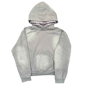 Ensemble survêtement homme personnalisé avec logo, effet délavé, en molleton de coton uni, respirant, pull chaud pour l'hiver - Product Image 4